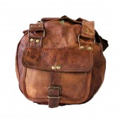 TP1 Srednia torba podróżna na ramię z funkcją plecaka TRAVELLER MAX™. Skóra naturalna. Rozmiar: 24"